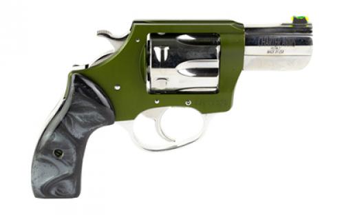 Charter Arms Undercover II, Double Action/Single Action, Small Frame Revolver, 38 Special, 2.2" Barrel, Cerakote Finish, Olive Drab Green, Hi-Polish, Black Pearlite Grips, Fixed Sights, 6 Rounds 53624