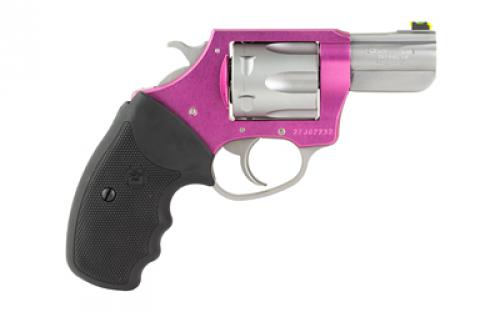 Charter Arms Rosie, Double Action Revolver, 38 Special, 2.2" Barrel, Aluminum Receiver, Anodized Finish, Pink and Silver, Rubber Grip, Fiber Optic Front Sight, 6 Rounds 53630