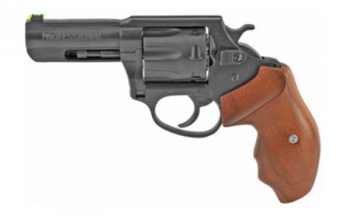 Charter Arms Professional, Revolver, 32 H&R, 3" Barrel, Steel, Nitride Finish, Black, Walnut Grips, LitePipe Fiber Optic Front Sight, 7 Rounds 63270