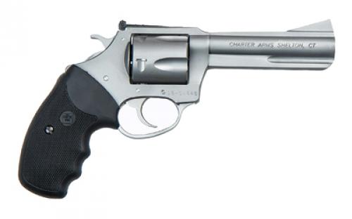 Charter Arms Bulldog, Revolver, 44 Special, 4.2" Barrel, Steel, Stainless Finish, Silver, Rubber Grips, Fixed Sights, 5 Rounds 74442