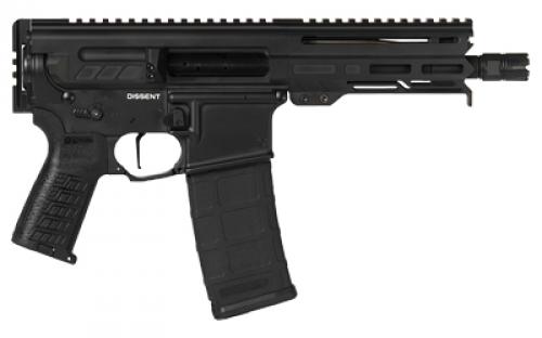 CMMG Dissent, MK4, Semi-automatic Pistol, AR, 556NATO, 6.5" Barrel, Cerakote Finish, Armor Black, Manual Safety, 30 Rounds, 2 Magazines 55A938F-AB