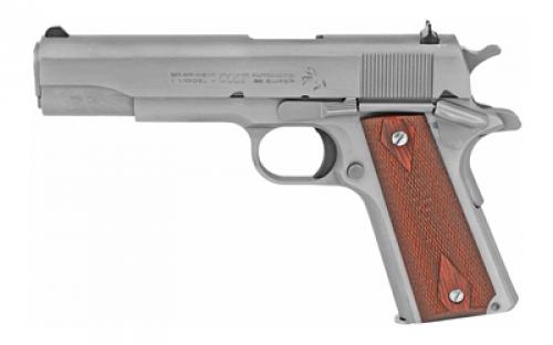 Colt's Manufacturing Government Model, 1911 Classic, Semi-automatic, Metal Frame Pistol, Full Size, 38 Super, 5" Barrel, Steel, Stainless Finish, 9 Rounds, 1 Magazine O1911C-SS38