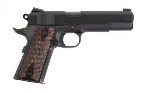 Colt's Manufacturing Government Model 1911C, Semi-automatic, Metal Frame Pistol, Full Size, 45ACP, 5" Barrel, Steel, Blued Finish, 7 Rounds, 1 Magazine, 25 LPI Checkered Front Strap, Checkered Slide Stop, Commander Hammer, Carbon Stell Mainspring Housing With Vertical Serrations, Low Profile Thumb Safety, Blued Barrel, Novak Brass Bead Front Sight, Novak Low Mount Carry Sight O191