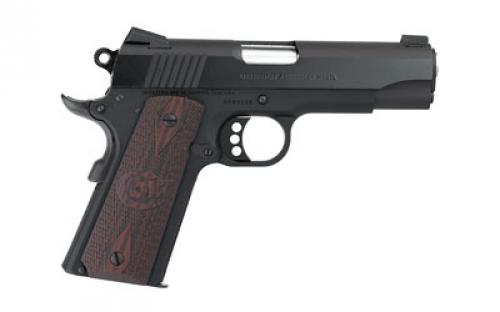 Colt's Manufacturing Lightweight Commander, 1911, Semi-automatic, Metal Frame Pistol, Commander Size, 45ACP, 4.25" Barrel, Alloy, Blued Finish, G10 Grips, White Dot Sights, 8 Rounds, 1 Magazine O4840XE