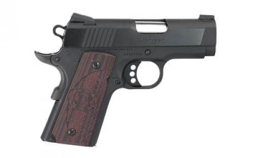 Colt's Manufacturing Defender, Compact 1911, Semi-automatic, Metal Frame Pistol, 45ACP, 3" Barrel, Alloy, Blued Finish, G10 Grips, Novak Nights Sights, 7 Rounds, 1 Magazine O7800XE