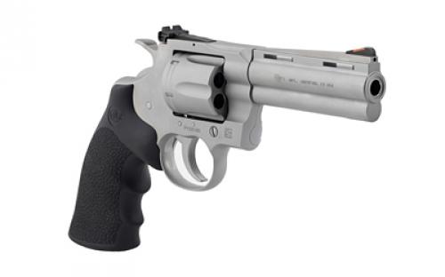 Colt's Manufacturing Python, Double Action, Steel Frame Revolver, 357 Magnum/38 Special, 3" Barrel, Stainless Steel, Bead Blast Finish, Black Hogue Rubber Grips, Blade Front/Adjustable Rear Sights, 6 Rounds PYTHON-SM3RTS
