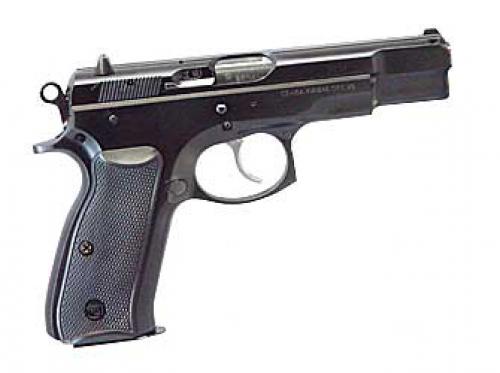 CZ 75 B, Double Action/Single Action, Semi-automatic, Metal Frame Pistol, Full Size, 9MM, 4.6" Cold Hammer Forged Barrel, Steel, Black, Plastic Grips, Fixed Sights, 16 Rounds, 2 Magazines 91102