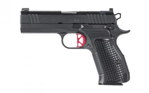 Dan Wesson DWX Compact, Single Action Only, Semi-automatic, Metal Frame Pistol, Compact, 9MM, 4 Barrel, Aluminum Frame, Anodized Finish, Black, Aluminum Grips, Ambidextrous Safety, Front Night Sight Blacked Out Rear Sights, No Rail, 15 Rounds, 1 Magazine 92102
