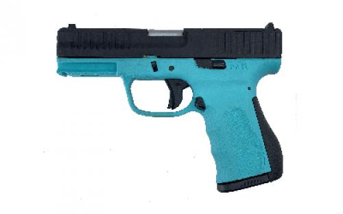 FMK Firearms 9C1-G3, Striker Fired, Semi-Automatic, Polymer Frame Pistol, Compact, 9MM, 3.87 Stainless Steel Barrel, Optic Ready Slide, Matte Finish, Two-Tone, Black Slide/Blue Frame, Fixed Sights, 804 Elite Fast Action Trigger, Picatinny Accessory Rail, 10 Rounds, 1 Magazine FMKG39BJ