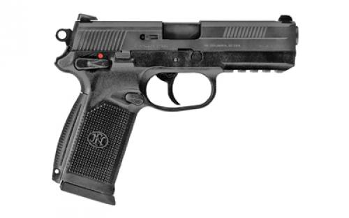 FN America FNX-45, DA/SA, Semi-automatic, Full Size Pistol, 45 ACP, 4.5 Barrel, Polymer Frame, Matte Black Finish, Fixed 3-Dot Sights, Manual Safety, 15Rd, 2 Magazines, Fired Case 66960