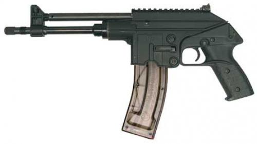 Kel-Tec PLR-22, 22LR, 10.1" Barrel, Blue Slide, Black Polymer Frame, Adjustable Sights, 27Rd, 1 Magazine PLR22BLK