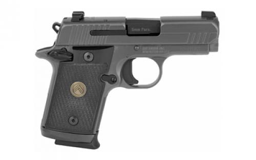 Sig Sauer P938, Legion, Single Action Only, Semi-automatic, Metal Frame Pistol, Sub-Compact, 9MM, 3" Barrel, Alloy, Legion Gray, Black G10 Grips, XRAY3 Night Sights, Ambidextrous Thumb Safety, 7 Rounds, 3 Magazines 938-9-LEGION