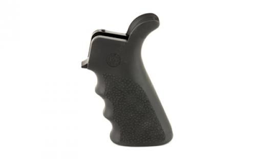 Hogue Beavertail Grip, AR-15/M16, Rubber, Finger Grooves, Black 15020