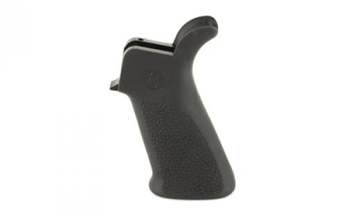 Hogue Beavertail Grip, AR-15/M16, Rubber, NO Finger Grooves, Black 15030