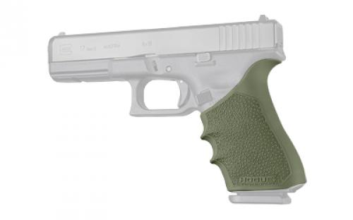 Hogue HandALL Beavertail Grip Sleeve, Fits Glock Gen 1-2-5 17, 17L, 19X, 34, 34MOS, OD Green 17021