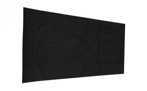 Hogue HandAll Beavertail, Rubber Adhesive Grip, Grain Texture, Black, For Glock 17/22/31 Gen 4 17160