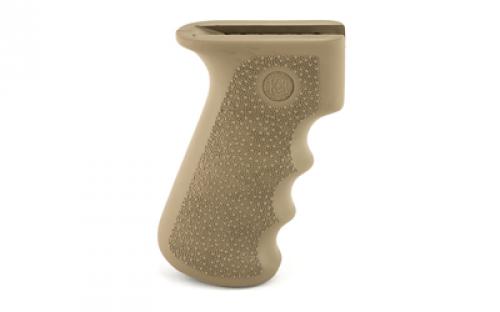 Hogue Overmolded Rifle Grip, Fits AK-47/AK-74, Finger Grooves, Rubber, Flat Dark Earth 74003
