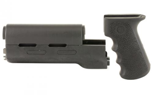 Hogue OverMolded Grip/Forend Kit, Longer Yugo Version, Fits AK-47 & AK-74 Variants, Black 74018