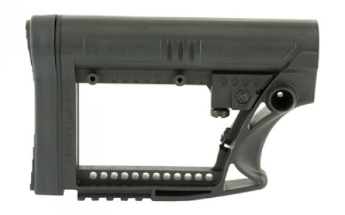 Luth-AR MBA-4 Carbine Stock, Fits AR-15 & AR-10 Commercial and Mil-Spec Dia Buffer Tubes, Black MBA-4