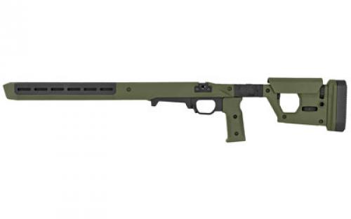 Magpul Industries Pro 700L Chassis Folding Stock, Fits Remington 700 Long Action, Fits Most Long Action AICS Pattern Magazines, Fully Adjustable/Ambidextrous, Push Button Folding, Billet Aluminum/Magpul Polymer Material, Olive Drab Green MAG1002-ODG