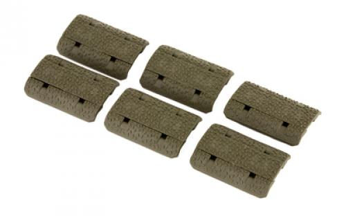 Magpul Industries M-LOK Rail Covers, Type 2 Rail Cover, Includes 6 panels each covering one M-LOK slot, Fits M-LOK, Olive Drab Green MAG603-ODG