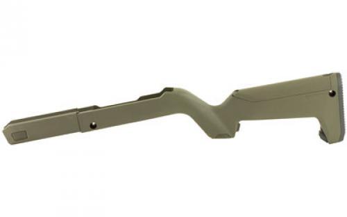 Magpul Industries X-22 Backpacker Stock, Fits All Ruger 10/22 Takedowns, Including 10/22 Takedowns With Tactical Solutions SB-X Barrels, MOE SL Non-Slip Rubber Butt Pad, Storage Compartment Fits 3-10Rd Magazines, OD Green MAG808-ODG