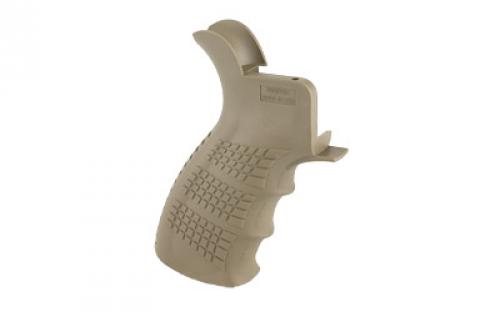 Leapers, Inc. - UTG UTG PRO, Ambidextrous Grip, Built in Storage Compartment, Fits AR-15, Flat Dark Earth RBUPG01D
