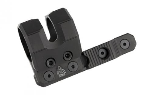 Leapers, Inc. - UTG Keymod Offset Flashlight Ring Mount, Low Profile, Comes with Two Inserts to fit 27mm, 25.4mm (1"), or 20mm Flashlight Tube Diameters, Black Finish, Includes Keymod Steel Locking Nuts, Screws, and Allen Wrench for Simple and User Friendly Installation, No Gunsmithing Required RG-FL27KC
