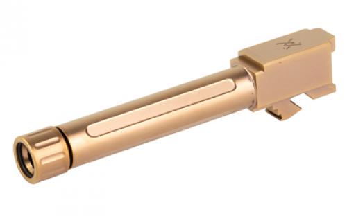 True Precision Threaded Barrel, 9MM, For Glock 19, Copper TiCN Finish, Includes Thread Protector TP-G19B-XTC