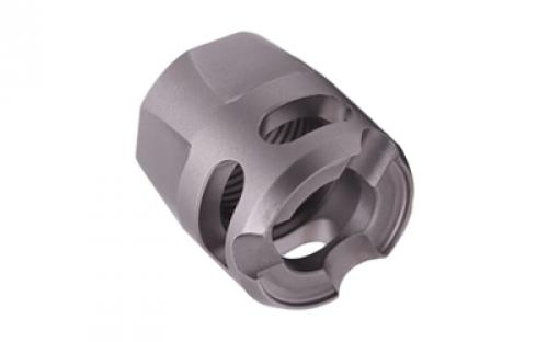 True Precision Y-Micro Comp, Compensator, 9MM, Fits 1/2-28 Threads, Satin Finish, Stainless Steel TP-YMICRO-SS