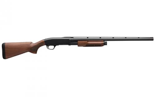Browning BPS Field, Pump Action Shotgun, 12 Gauge, 3" Chamber, 26" Blued Barrel, Matte Finish, Black, Walnut Stock, Bead Front Sight, Includes 3 Invector-Plus Choke Tubes - F,M,IC, 4 Rounds 012286305