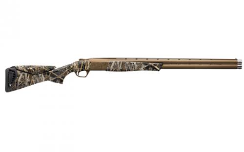 Browning Cynergy Wicked Wing, Over/Under Shotgun, 12 Gauge 3.5" Chamber, 30" Barrel, Cerakote Finish, Burnt Bronze, Fiber Optic Front Sight, Synthetic Stock, Realtree Max 7 Camouflage Finish, Includes 3 Choke Tubes - F, M, IC, 2 Rounds 018729203