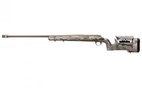 Browning X-Bolt, Hell's Canyon Max Long Range, Bolt Action Rifle, 300 Winchester Magnum, 26 Barrel, Threaded 5/8X24, Muzzle Brake, Cerakote Finish, Smoked Bronze, OVIX Camo Stock With Adjustable Cheek Riser, Right Hand, 3 Rounds 035555229
