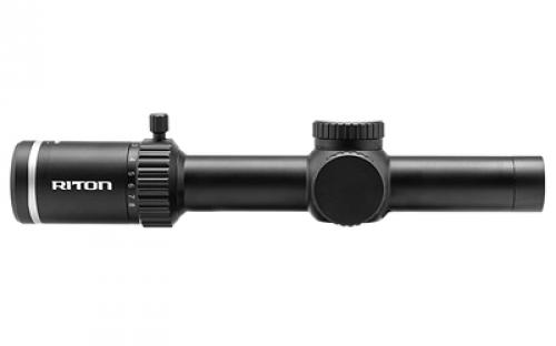 Riton Optics 3 Series Tactix, Rifle Scope, 1-8X24mm, 30mm Tube, OT Illuminated Reticle, Second Focal Plane, Black 3T18ASIBLK23