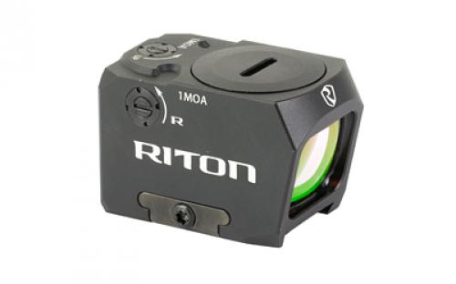 Riton Optics Tactix, Closed Emitter Red Dot, 22mm, Matte Finish, Black, 3 MOA, Dot Reticle, RMR Footprint RO3TEED23