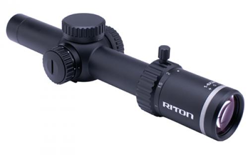 Riton Optics 5 Series Tactix, Rifle Scope, 1-10X24mm, 3 OT Illuminated Reticle, First Focal Plane, Black 5T110LFI23
