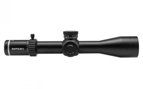 Riton Optics 7 Series, Conquer Rifle Scope, 3-18X50mm, 34mm Tube, PSR Illuminated Reticle, First Focal Plane, Black 7C318LFIP