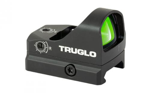 Truglo TRU-TEC, Reflex, 23x17mm, 3 MOA Red Dot, Black, Compatible with Optic Ready Pistols, Includes Dovetail Mount For Glock TG-TG8100B1