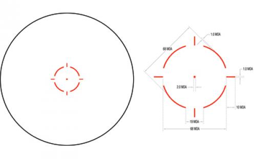 Trijicon MRO HD, Red Dot, 1X25, 68MOA Circle With 2MOA Center Dot, Black, Low Mount MRO-C-2200051