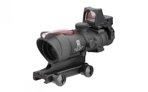 Trijicon ACOG Scope, Dual Illuminated Red Chevron .223 Reticle, With Colt Knob Thumbscrew Mount, LED 3.25 MOA Red Dot RMR Type 2 TA31-D-100549