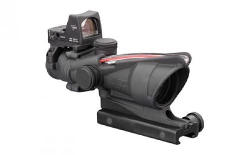 Trijicon ACOG Scope, Dual Illuminated Red Chevron .223 Reticle, With Colt Knob Thumbscrew Mount, LED 3.25 MOA Red Dot RMR Type 2 TA31-D-100549