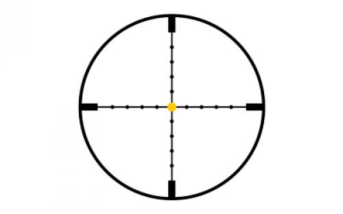 Trijicon AccuPoint 3-9x40mm Riflescope MIL-Dot Crosshair with Amber Dot, 1 in. Tube, Matte Black, Capped Adjusters TR20-2