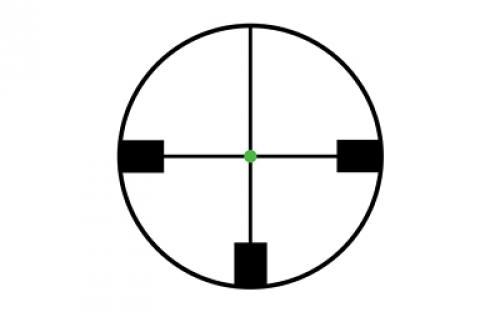 Trijicon Accupoint Rifle Scope, 1-4X24mm, 30mm, German #4 Crosshair With Green Dot Reticle, Matte TR24-3G