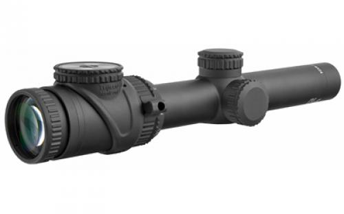 Trijicon AccuPoint 1-6x24mm Riflescope with BAC, Red Triangle Post Reticle, 30mm Tube, Matte Black, Capped Adjusters TR25-C-200090