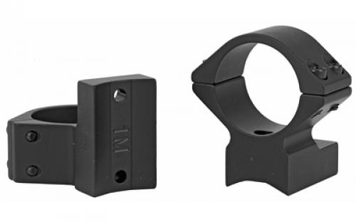 Talley Manufacturing Light Weight Ring/Base Combo, 1" Med, Black Finish, Alloy, Fits Savage Round Receiver w/ Accutrigger, A17, A22, Remington 783, Ruger American Short Action, Stiller Predator, Stevens 200, Thompson Center Venture, Compass 940725