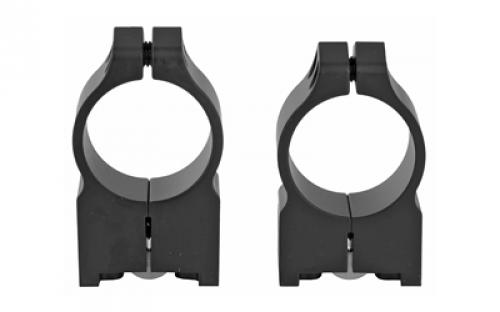 Warne Permanent Attached Fixed Ring Set, Fits Ruger M77, 1 Medium, Matte Finish 1R7M