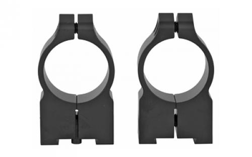 Warne Permanent Attached Fixed Ring Set, Fits Tikka Grooved Receiver, 1 High, Matte Finish 2TM