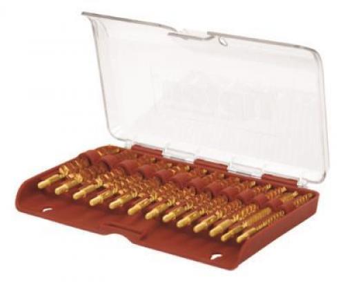 Tipton 13 Piece Bronze Bore Brush Rifle Set .17- .45 Caliber, 8-32 Threaded 402-173