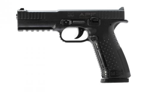 American Precision Firearms Strike One, Semi-automatic, Striker Fired, Full Size, Polymer Frame Pistol, 9MM, 5 Barrel, No Manual Safety, Matte Finish, Black, 17 Rounds, 2 Magazines AFS1-9-BK-17