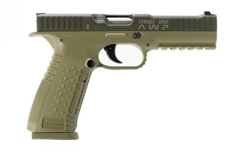 American Precision Firearms Strike One, Semi-automatic, Striker Fired, Full Size, Polymer Frame Pistol, 9MM, 5" Barrel, No Manual Safety, Cerakote Finish, Olive Drab Green, 17 Rounds, 2 Magazines AFS1-9-OD-17